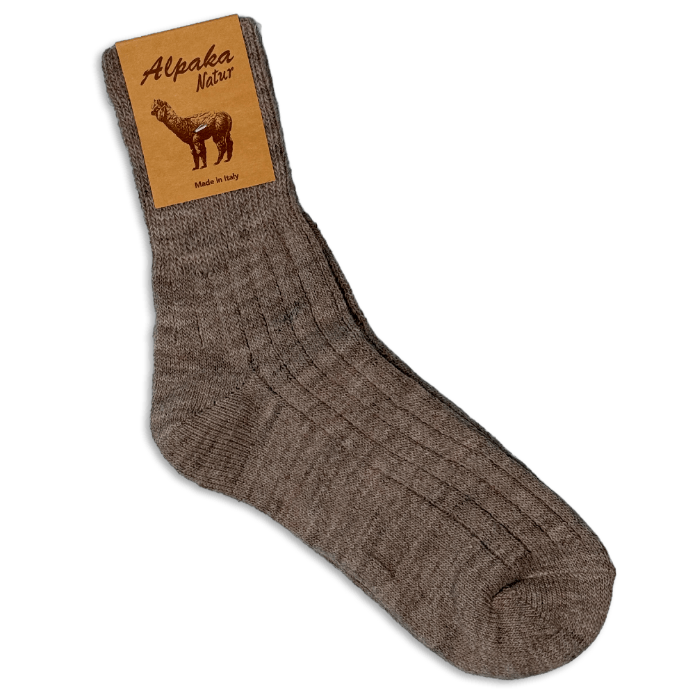 Sokker i alpaca uld kort - Beige (str. 36-41) Strømper Uldplaiden