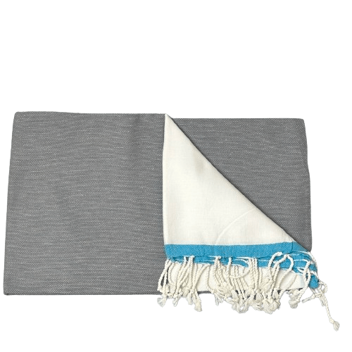 Strandtæppe i bomuld - Henne (90x170 cm) tæppe Uldplaiden