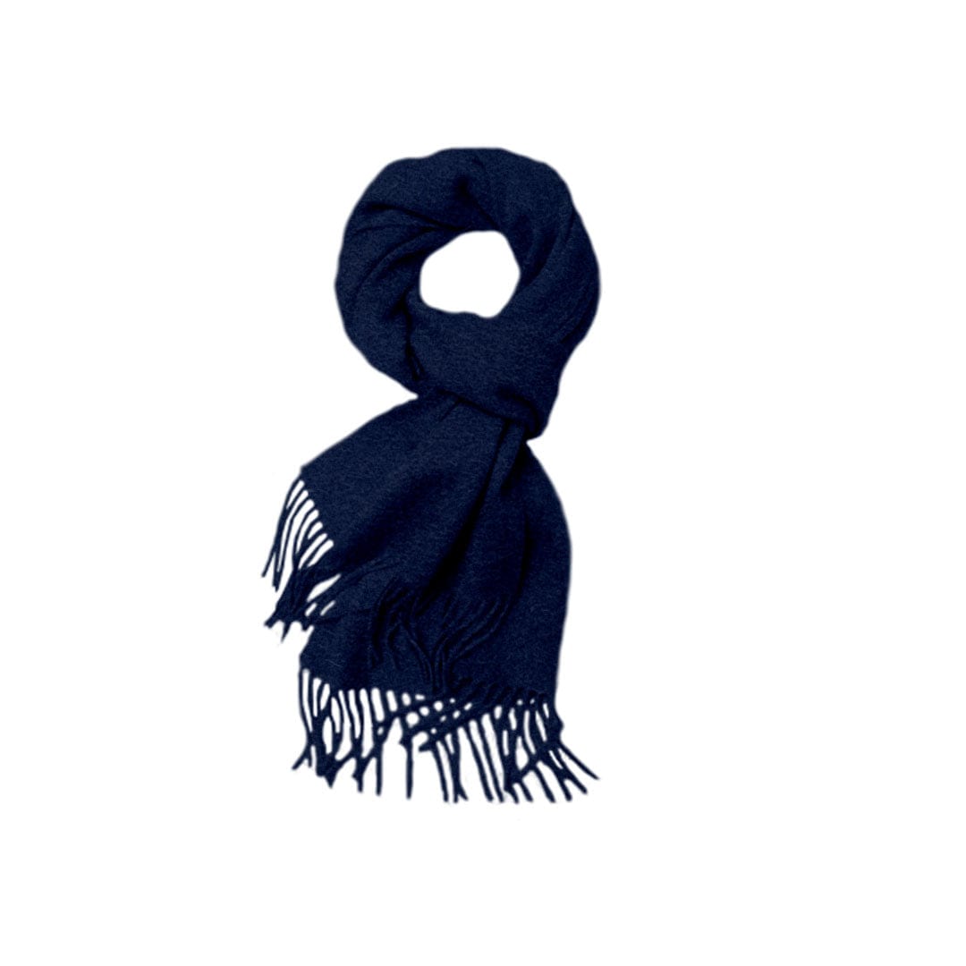 Halstørklæde i 100% Merinould - Blå (30 x 180 cm) Tørklæder og sjaler Uldplaiden