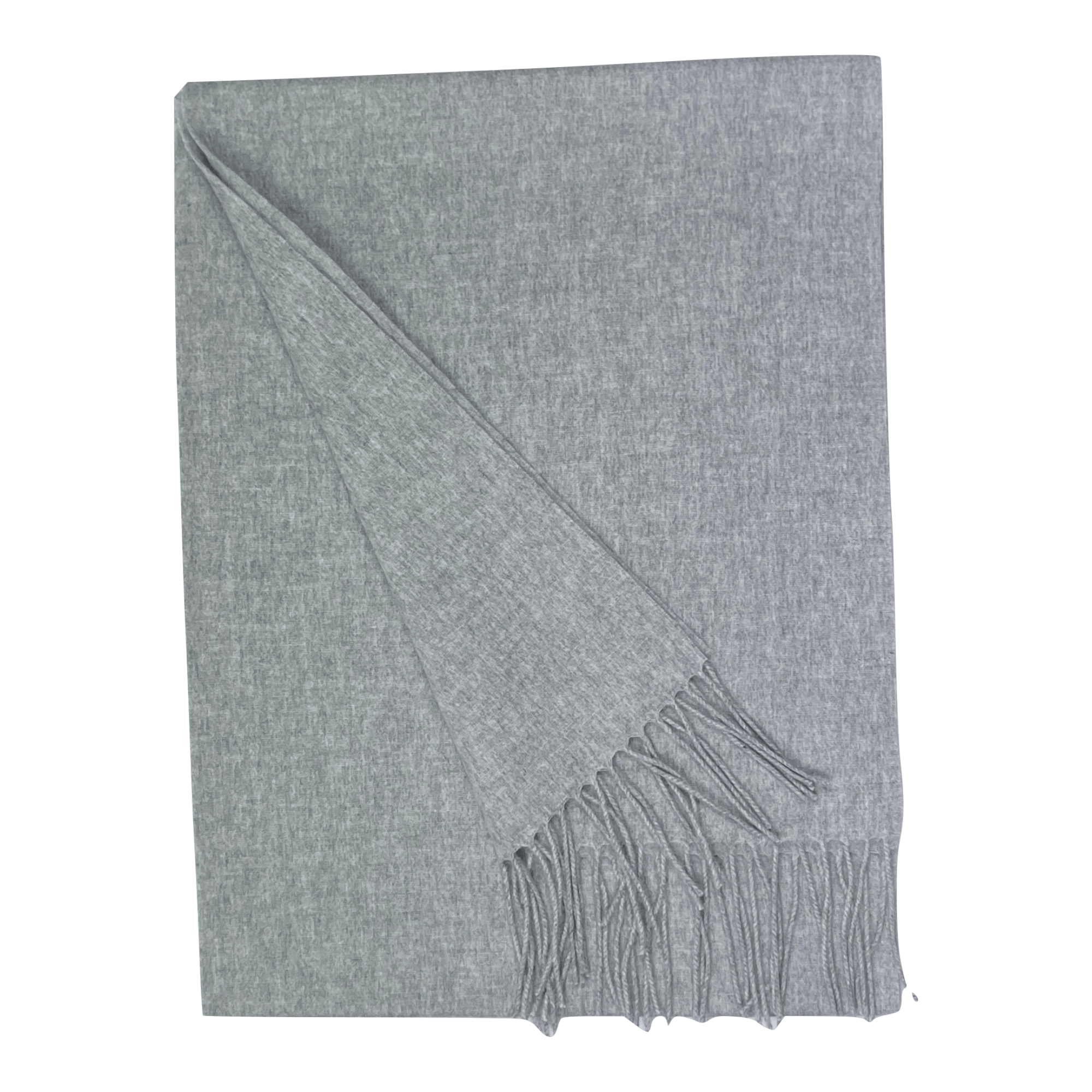 Halstørklæde i 100% Merinould - Grå (30 x 180 cm) Tørklæder og sjaler Uldplaiden