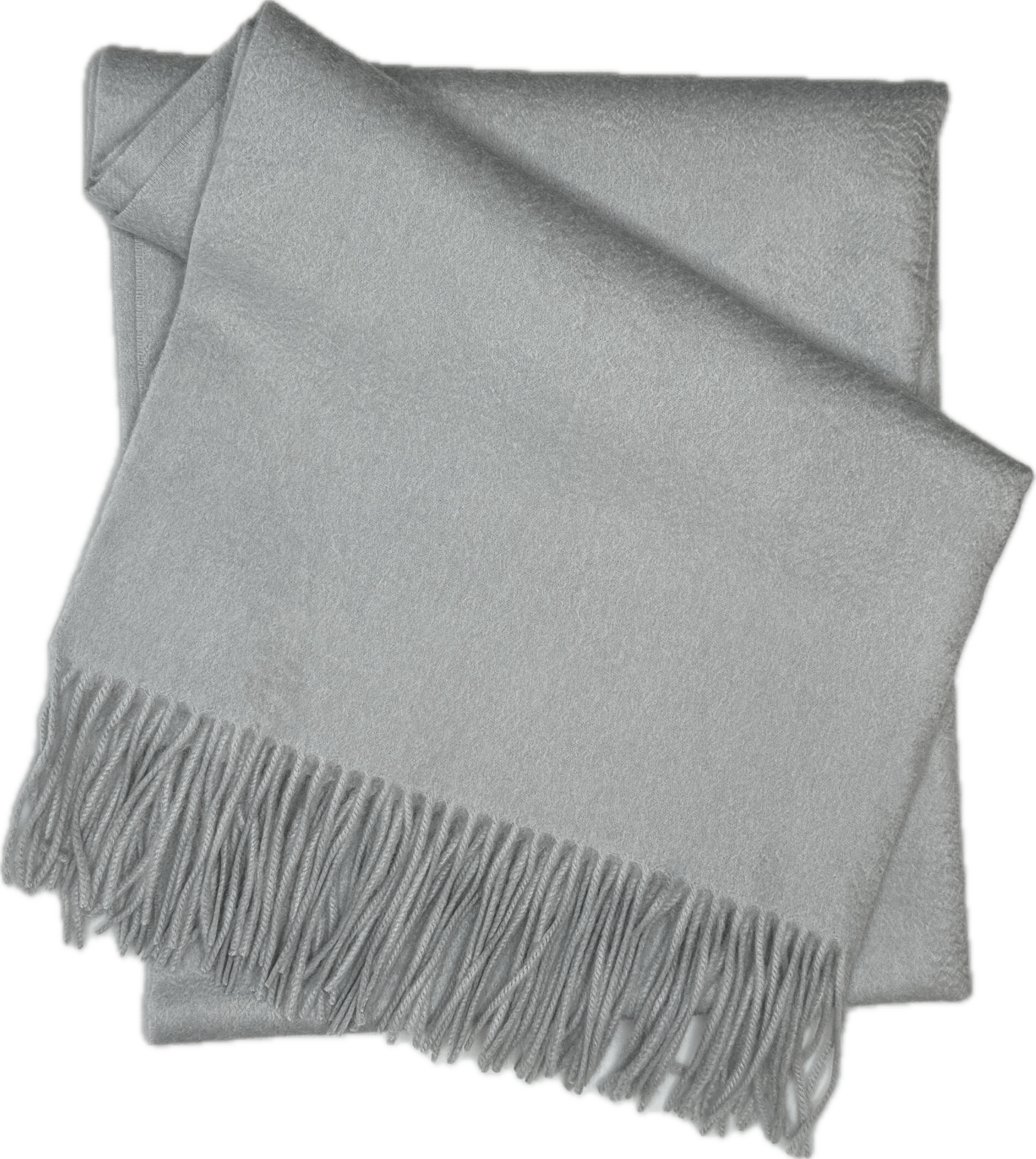Sjal i 100% Cashmere - Isblå (70x200 cm) Tørklæder og sjaler Uldplaiden