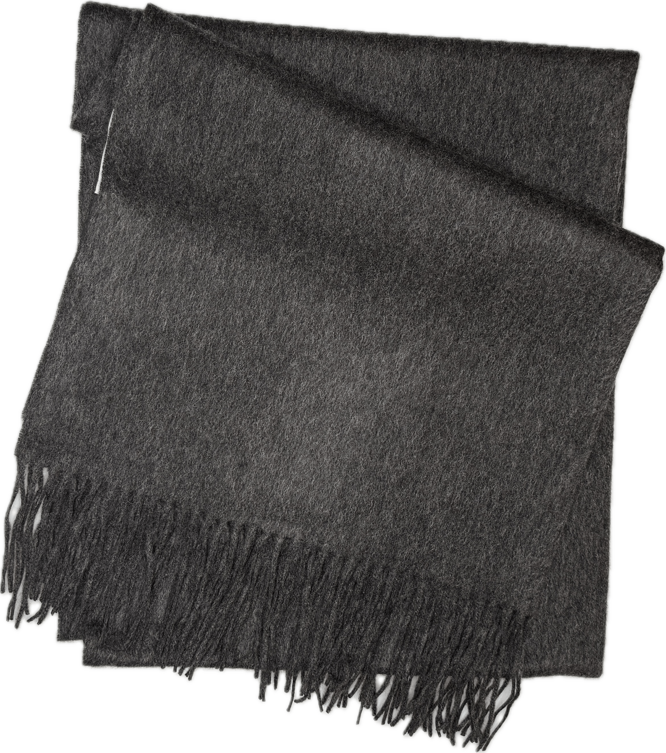Sjal i 100% Cashmere - Mørkegrå (70x200 cm) Tørklæder og sjaler Uldplaiden