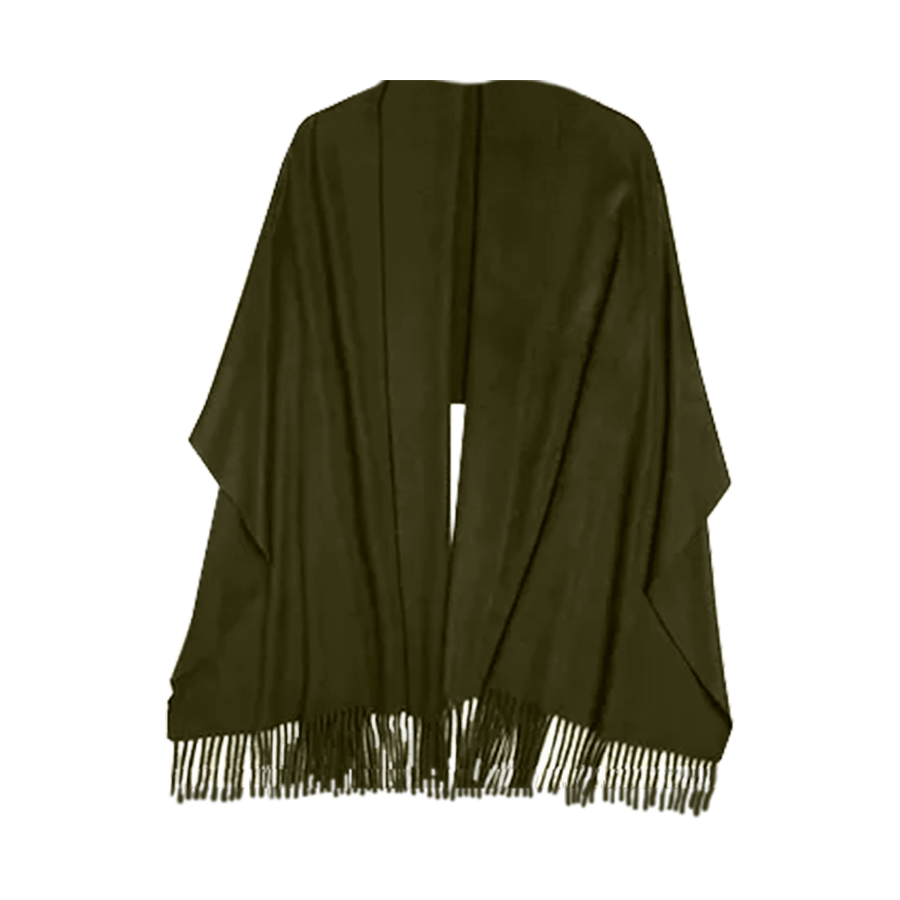 Sjal i 100% Cashmere - Mørkegrøn (70x200 cm) Tørklæder og sjaler Uldplaiden