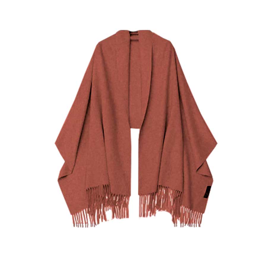 Sjal i 100% Merinould - Rosa (70x200 cm) Tørklæder og sjaler Uldplaiden