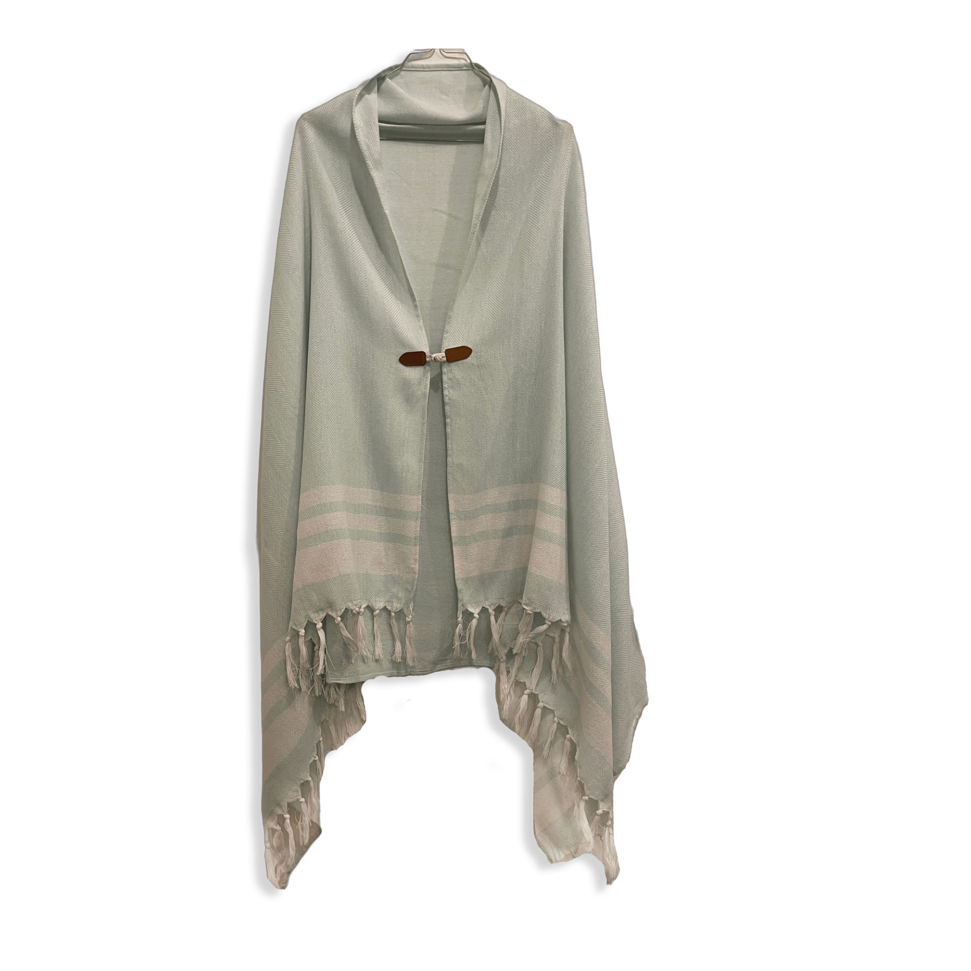 Strandponcho - Mintgrøn (100x180 cm) Tørklæder og sjaler Uldplaiden