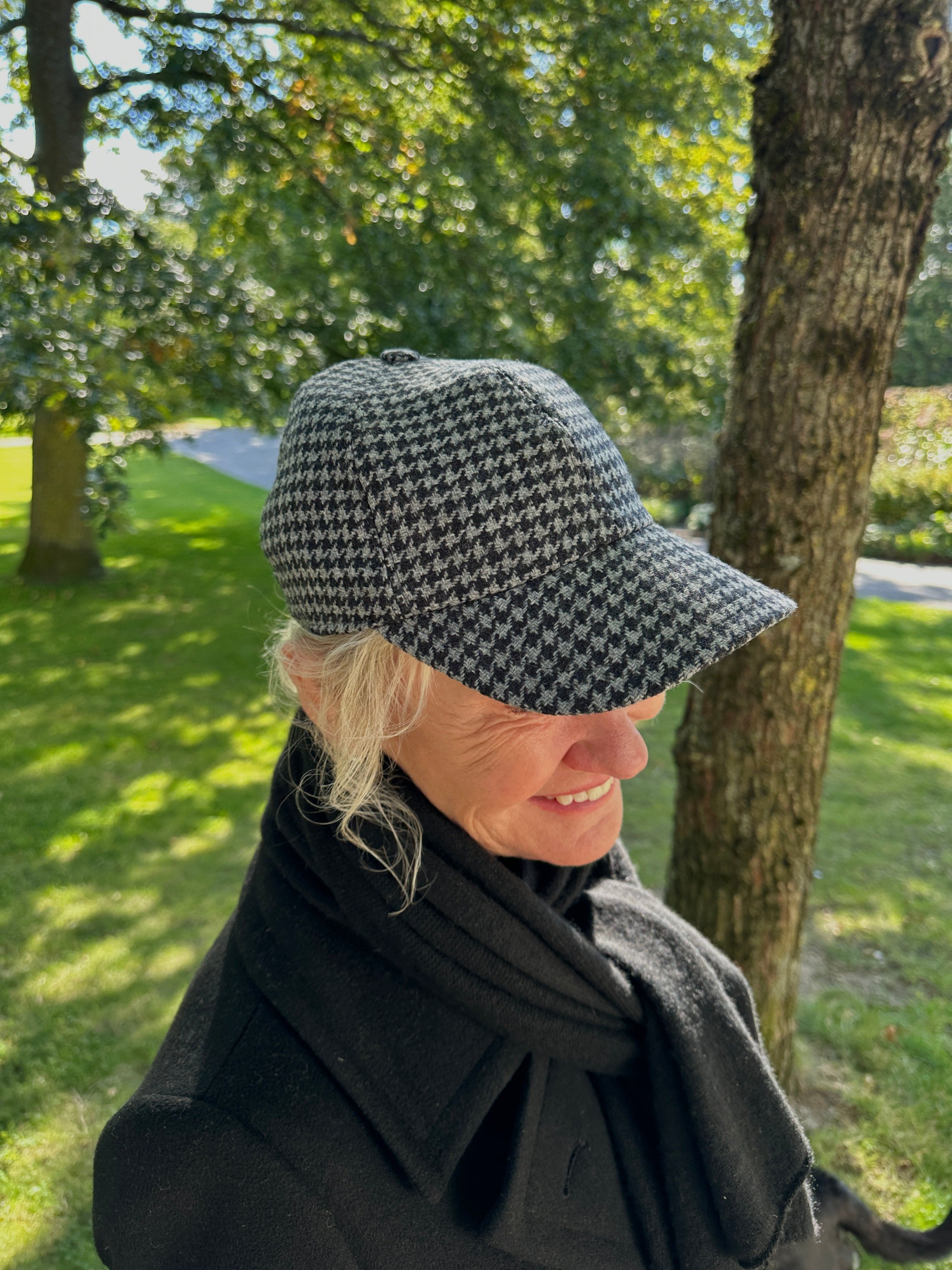 Uldkasket grå/koksgrå Uldplaiden