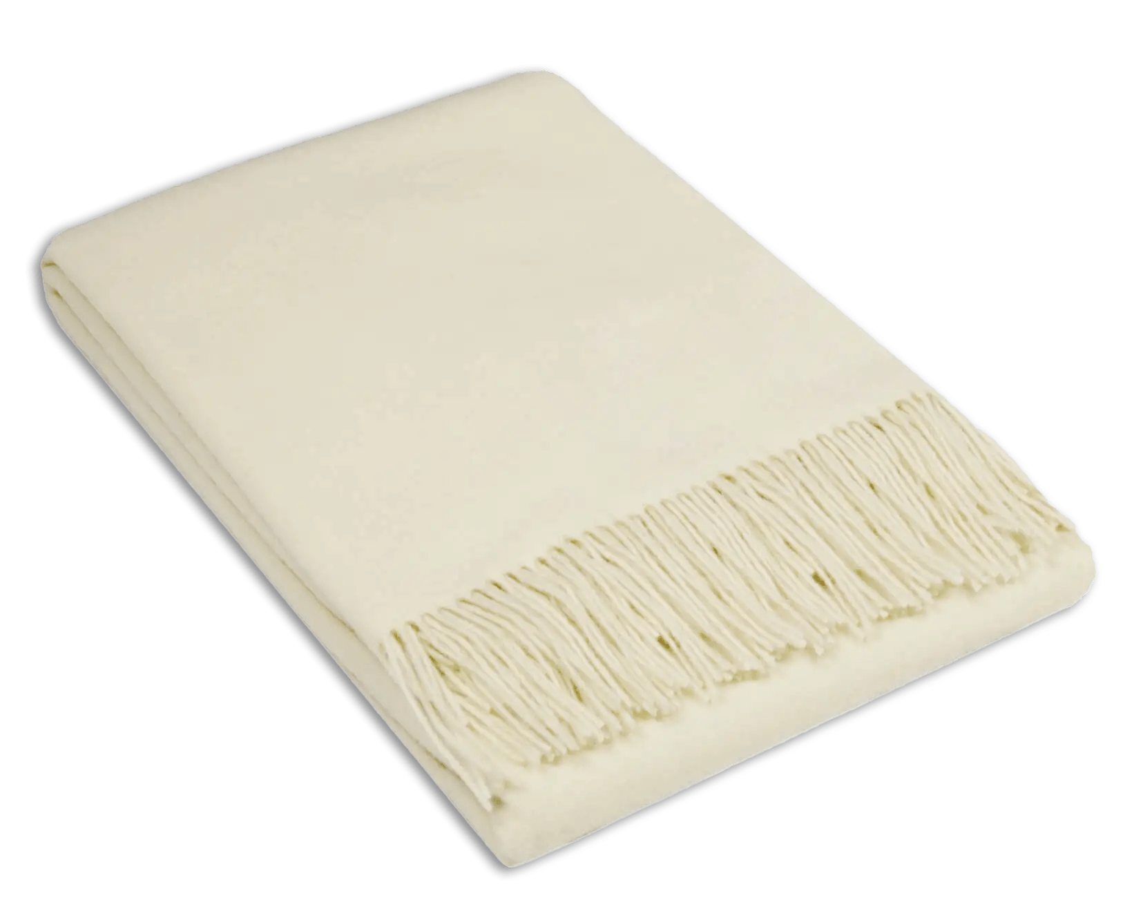 Uldplaid i 10% Cashmere - Off White (140x200 cm) Uldplaid Uldplaiden